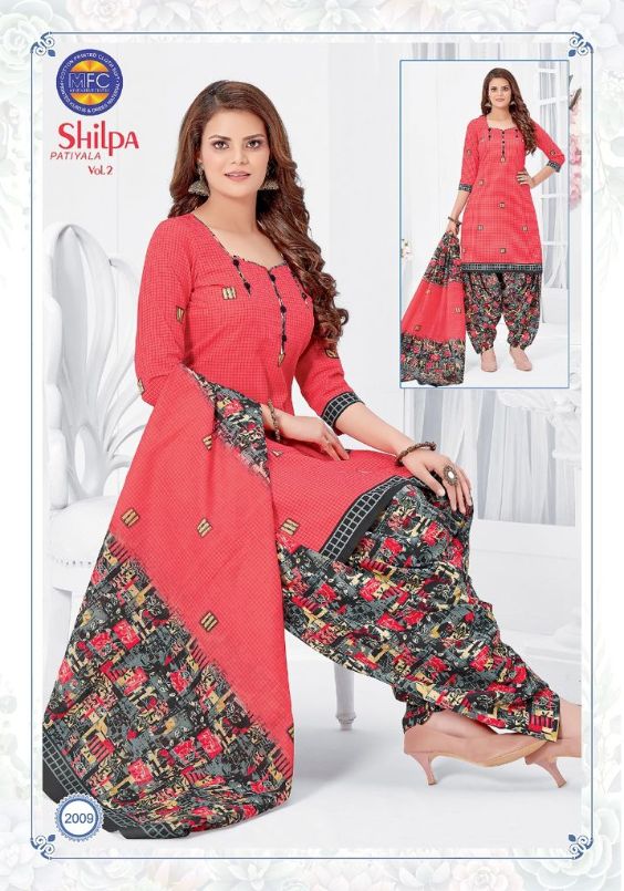 Mfc Shilpa Patiyala 2 Regular Wear Printed Cotton Ready Made Dress Collection